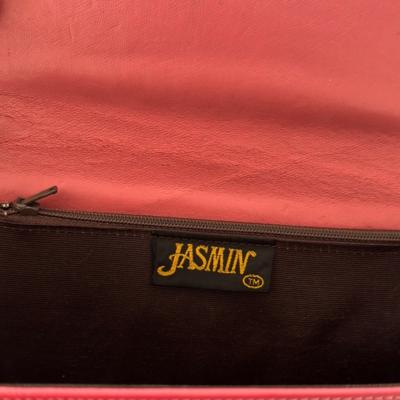 Vintage Mod Pink Goat Leather Clutch - Picture 5 of 16